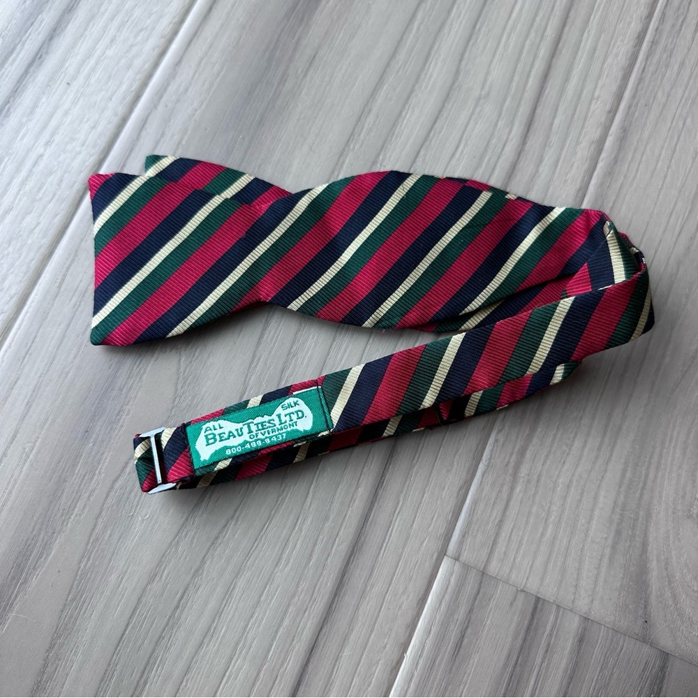 Beau Ties Ltd. Silk Stripe Bow Tie